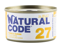 NATURAL CODE 27 Tuna And Surimi canned food for cats, 85 g