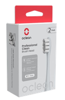 OCLEAN Professional Clean P1C9 Silver elektriskās zobu birstes uzgaļi, 2 gab.