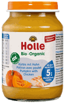 HOLLE Pumpkin and chicken puree, 190 g