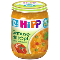 HIPP Dārzeņu sautējums, no 12 mēnešiem biezenis, 250 g