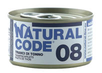 NATURAL CODE 08 Tuna Slices canned food for cats, 85 g