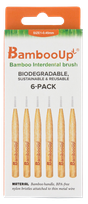 BAMBOO UP 0.40 mm zobstarpu birstīte, 6 gab.