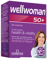 WELLWOMAN  50+ tabletes, 30 gab.