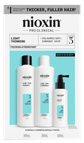 NIOXIN Hair Care System 3 Kit for Colored Hair with Light Thinning set, 1 pcs.