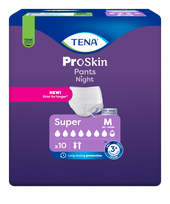 TENA Pants Night Super M biksītes, 10 gab.