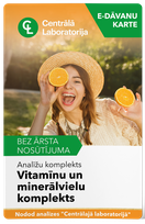 CENTRĀLĀ LABORATORIJA Vitamin and Mineral Panel test package, 1 pcs.