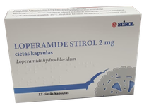 LOPERAMIDE Stirol 2 mg cietās kapsulas, 12 gab.