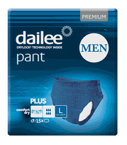 DAILEE Men Premium Plus L Blue nappy pants, 15 pcs.