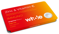 WHOLE Zinc & Vitamin C lozenges, 15 pcs.