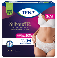 TENA Silhouette Plus White M nappy pants, 12 pcs.