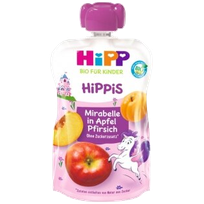 HIPP яблоко, слива, персик, от 1 года пюре, 100 г