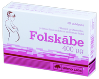 OLIMP LABS Folskābe 400 µg tabletes, 30 gab.