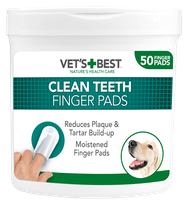VET'S BEST Clean Teeth Finger finger pads, 50 pcs.