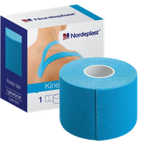 NORDEPLAST   gaiši zils, 5cm x 5m kinezioloģiskais teips, 1 gab.