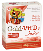 OLIMP LABS Gold Vit D3 800SV Junior pulveris, 30 gab.