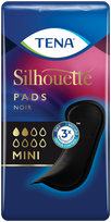 TENA Silhouette Noir Mini urological pads, 18 pcs.
