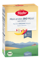TOPFER From 8 months old with bananas and apples Bio Porridge muesli, 175 g