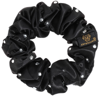 CRYSTALLOVE Crystalized Black zīda matu gumija, 1 gab.
