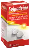 SOLPADEINE PK 500 mg/65 mg putojošās tabletes, 16 gab.