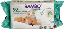 BAMBO NATURE Nature wet wipes, 80 pcs.