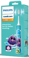 PHILIPS Sonicare KIDS (zila) HX6322/04 elektriskā zobu birste, 1 gab.