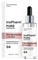 INOPHARM 10% Niacinamide + 1% Zinc serum, 30 ml
