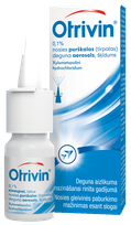 OTRIVIN 0,1 % deguna aerosols, 10 ml