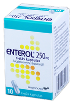ENTEROL 250 mg cietās kapsulas, 10 gab.