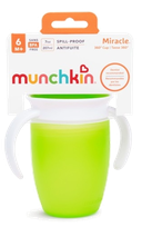 MUNCHKIN Miracle 360, zaļa, 6m+ mācību krūzīte, 207 ml