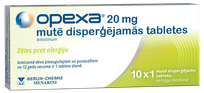 OPEXA 20 mg putojošās tabletes, 10 gab.