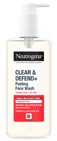 NEUTROGENA Clear&Defend + Pīlinga želeja sejas mazgāšanai, 200 ml