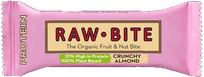 RAWBITE ar kraukšķīgām mandelēm, ekoloģisks, proteīna batoniņš, 45 g