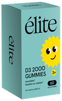 ELITE  D3 2000 SV Gummies košļājamās pastilas, 60 gab.