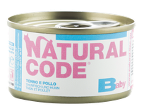 NATURAL CODE Baby Kitten Tuna and Chicken wet food, 85 g