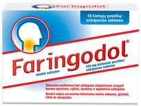 FARINGODOL  150 mg pastilas, 16 gab.