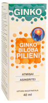 GINKO Ginko Biloba pilieni, 40 ml