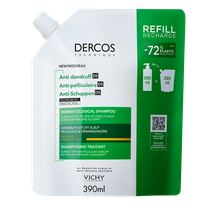 VICHY Dercos Anti Dandruff Refill šampūns, 390 ml