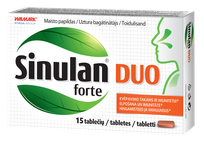 SINULAN Duo Forte tabletes, 15 gab.