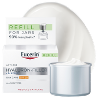 EUCERIN Hyaluron Filler + 3x Effect, SPF 30, Refill sejas krēms, 30 ml