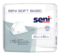 SENI Soft Basic 40 x 60 cm absorbējošie palagi, 10 gab.