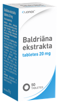 JONAX Baldriāna Ekstrakts 20 mg pills, 50 pcs.