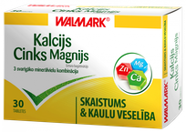 WALMARK   Kalcijs-Cinks-Magnijs tabletes, 30 gab.