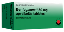 BENFOGAMMA 50 mg coated tablets, 50 pcs.