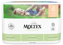 MOLTEX Eco Pure & Nature 2 Mini (3-6 kg) autiņbiksītes, 38 gab.