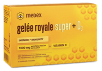 MEDEX Gelée Royale Super + D3 shot (9 ml) bottles, 16 pcs.