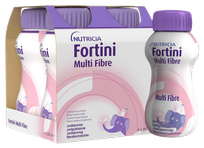 NUTRICIA Fortini Multi Fibre ar zemeņu garšu 200 ml, 4 gab.