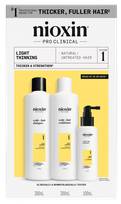 NIOXIN Hair Care System 1 Kit for Natural Hair with Light Thinning set, 1 pcs.