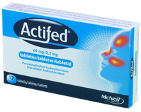 ACTIFED 60 mg/2,5 mg tabletes, 12 gab.