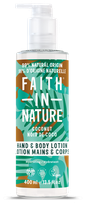 FAITH IN NATURE Coconut Hand & Body lotion, 400 ml