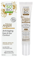 SO BIO ETIC Argan Anti-Aging Eyes & Lips eye and lip contour cream, 15 ml